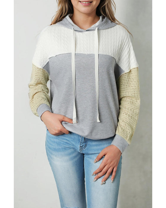 Azura Exchange Colorblock Patchwork Pullover Hoodie - S