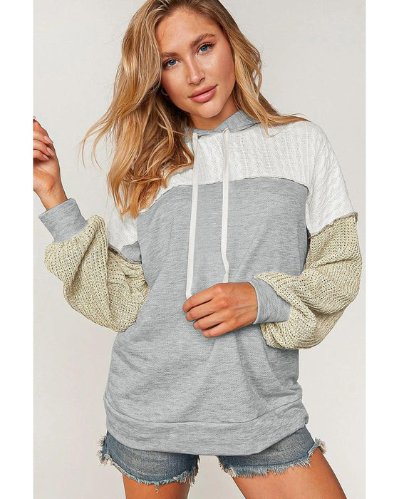 Azura Exchange Colorblock Patchwork Pullover Hoodie - XL