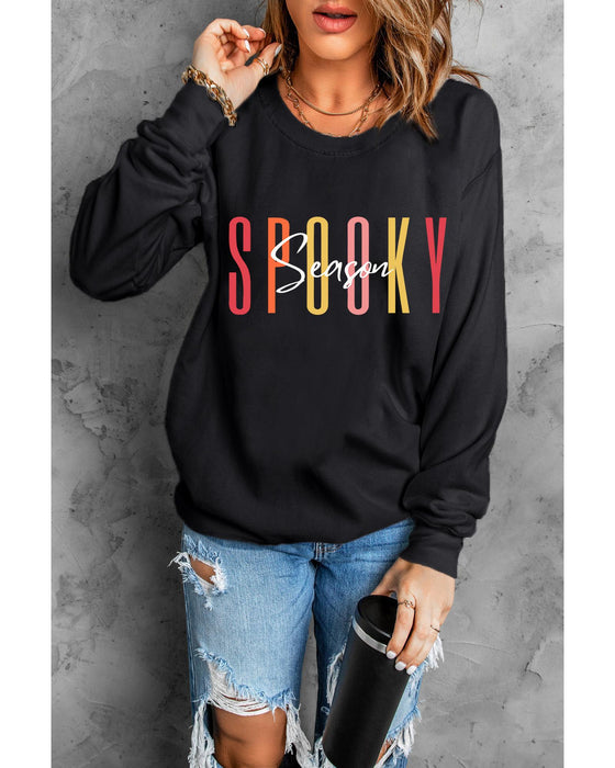 Azura Exchange Spooky Season Halloween Graphic Sweatshirt - M