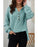 Azura Exchange High and Low Hem Hoodie with Buttoned Detail - XL