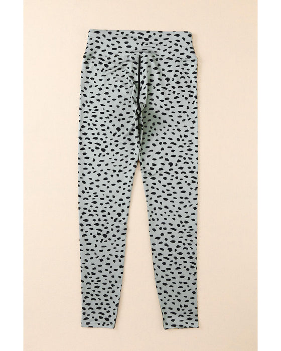 Azura Exchange Dalmatian Spots Printed Stretchy High Waist Leggings - XL