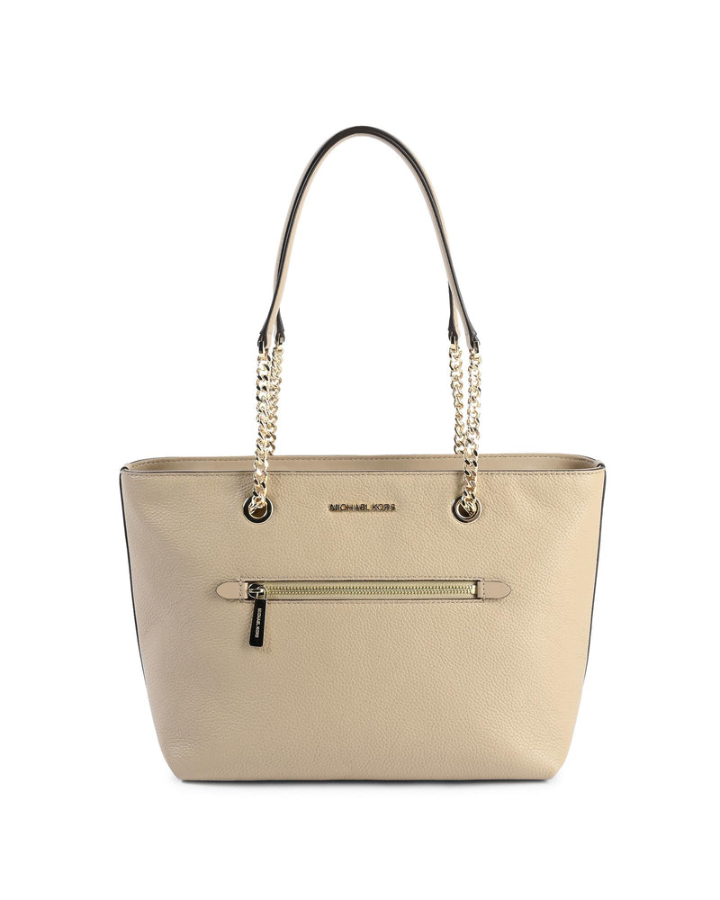 Danoz Fashion - Michael Kors Leather Front Zip Tote Bag - One Size