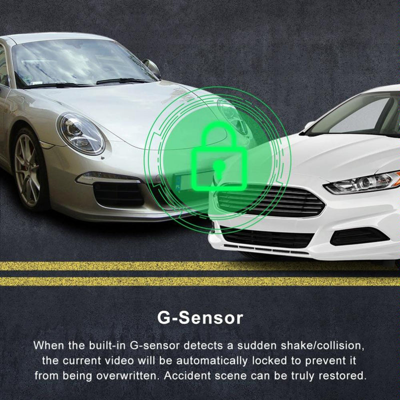 Danoz Direct - Hd Dual Camera Car Dash Cam with Infrared Night Vision