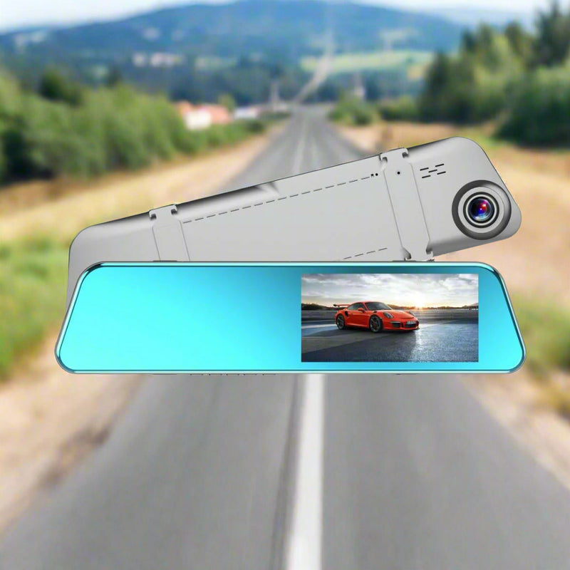 Danoz Direct - 5.18 Full Hd Touch Screen Dual-lens Rearview Mirror Dvr Camera