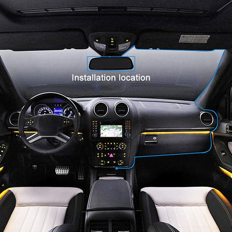 Danoz Direct - 5.18 Full Hd Touch Screen Dual-lens Rearview Mirror Dvr Camera