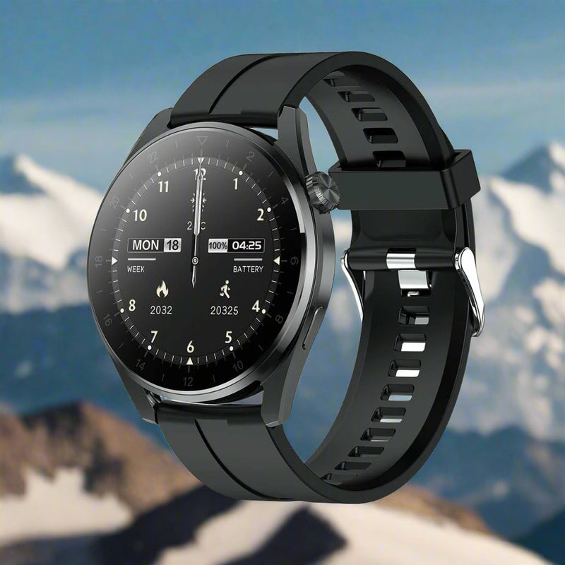 Danoz Smart - Waterproof Silicone Smartwatch With Colour Display - Black