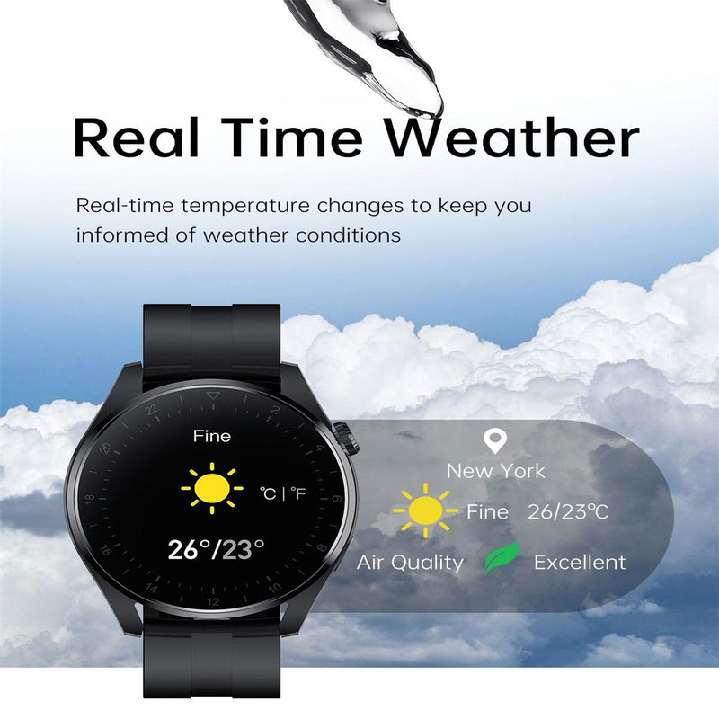 Danoz Smart - Waterproof Silicone Smartwatch With Colour Display - Black