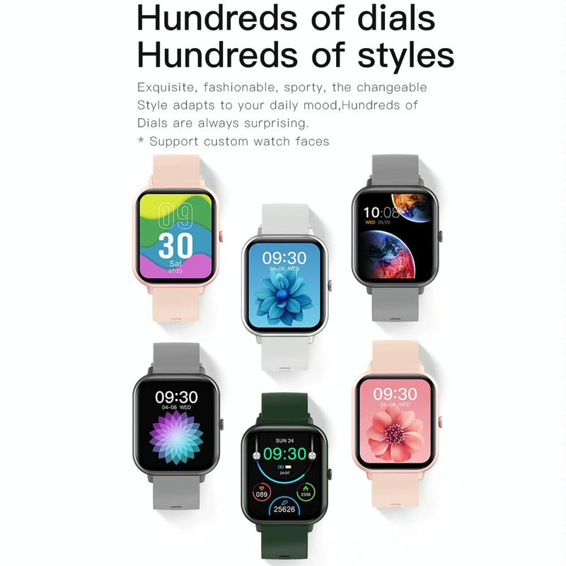 Danoz Smart - 1.83 Inch Touch Screen Ai Voice Heart Rate / Blood Oxygen / Blood Pressure / Sleep Monitoring Bluetooth Smartwatch - Black