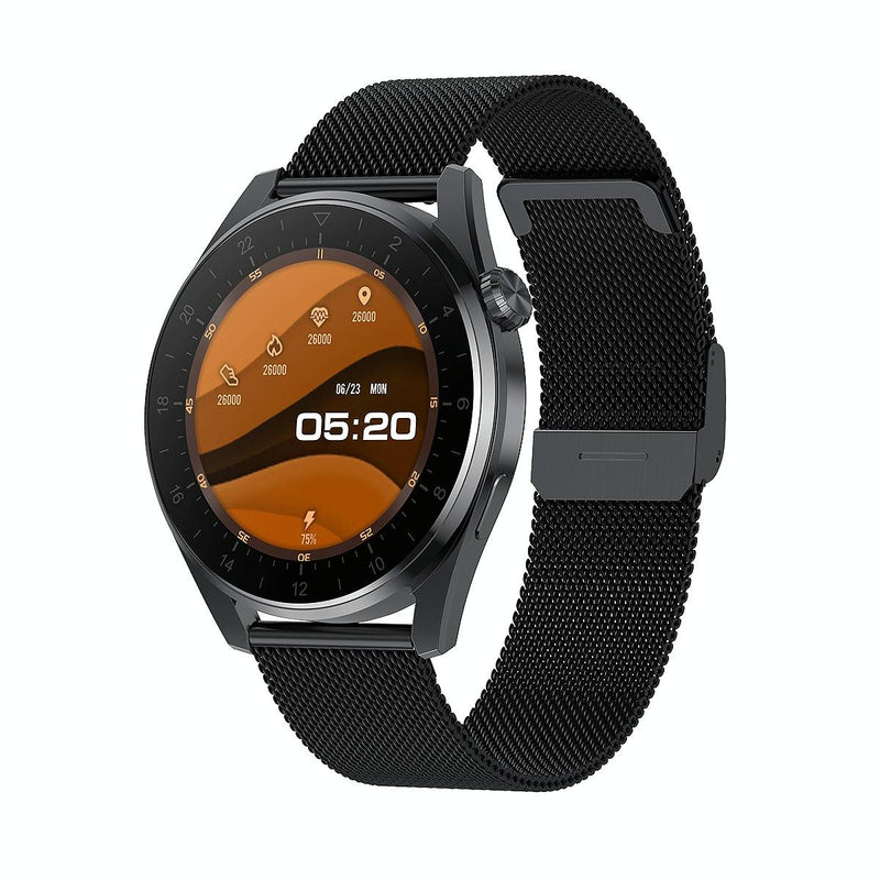Danoz Smart - Waterproof Steel Smartwatch With Colour Screen - Ip68 - Black
