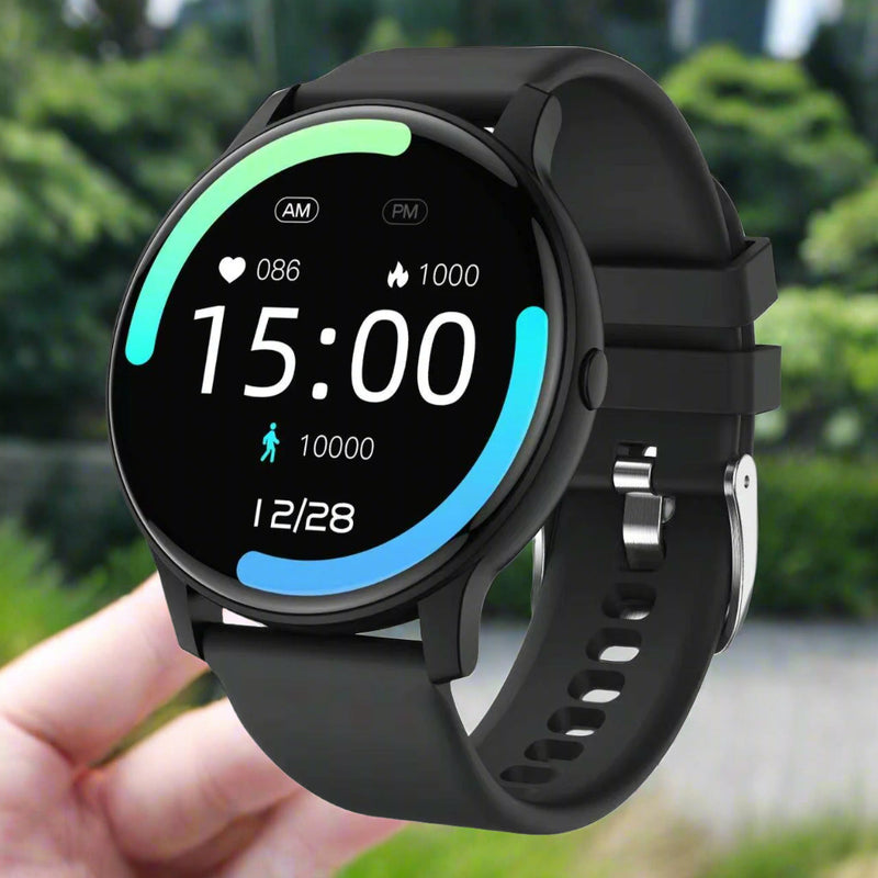 Bluetooth Talk Smartwatch Multi-Function Monitor Heart Rate / Blood Pressure / Blood Oxygen / Sleep - Black