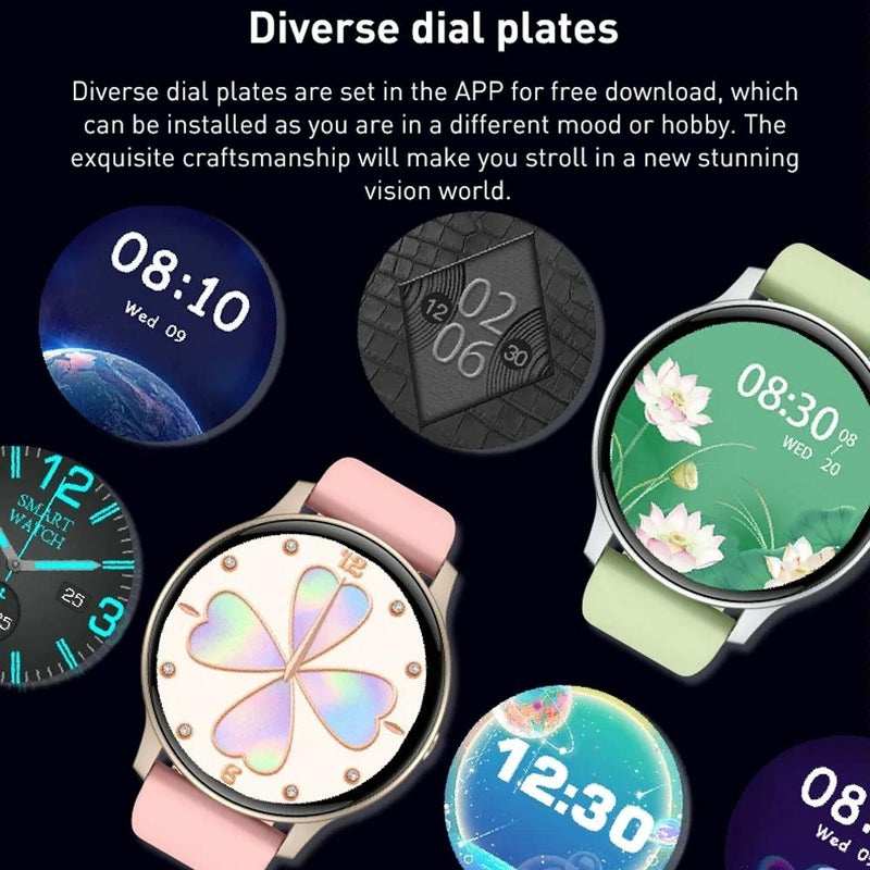 Bluetooth Talk Smartwatch Multi-Function Monitor Heart Rate / Blood Pressure / Blood Oxygen / Sleep - Black