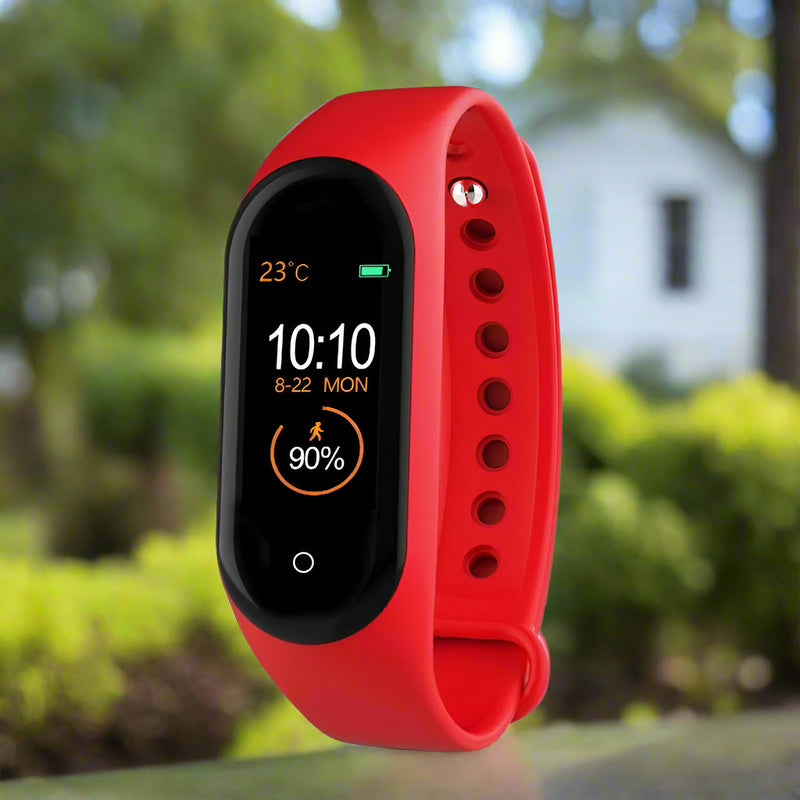 Danoz Smart - Waterproof Smartwatch With Call Reminder And Health Monitoring - Red