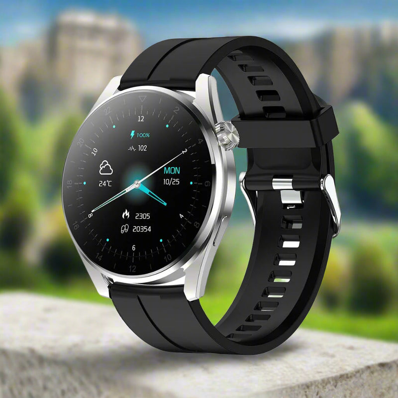 Danoz Smart - Waterproof Silicone Smartwatch With Colour Display - Silver