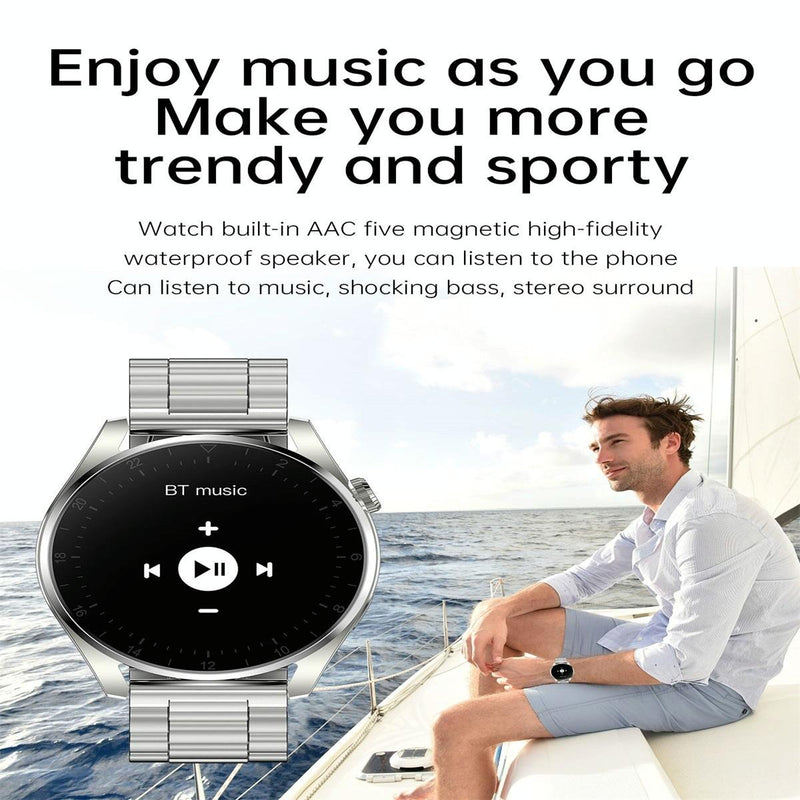 Danoz Smart - Waterproof Steel Smartwatch With Colour Screen - Ip68 - Silver