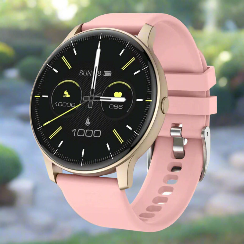 Danoz Smart - Bluetooth Talk Smartwatch Multi-Function Monitor Heart Rate / Blood Pressure / Blood Oxygen / Sleep - Pink