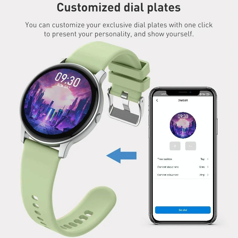 Danoz Smart - Bluetooth Talk Smartwatch Multi-Function Monitor Heart Rate / Blood Pressure / Blood Oxygen / Sleep - Pink