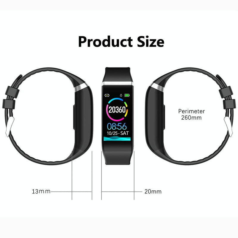 Danoz Smart - Smartwatch With Call Reminder And Health Monitoring - Waterproof - Black