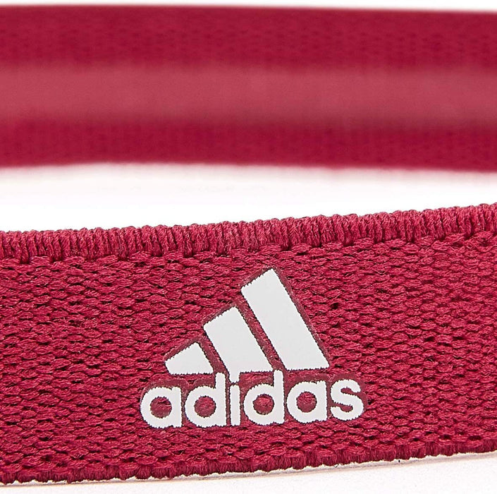 Danoz Fitness - Adidas 3-Pack Sports Hair Bands Training Stretch Headband - Black/Grey/Burgundy- Incl. Delivery