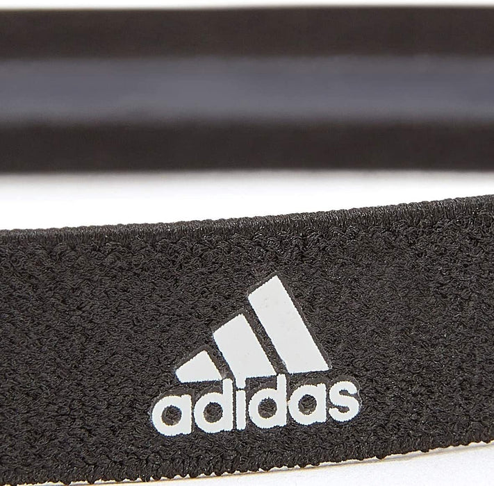 Danoz Fitness - Adidas 3-Pack Sports Hair Bands Training Stretch Headband - Black/Grey/Burgundy- Incl. Delivery