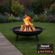 Danoz Fire Pit in backyard