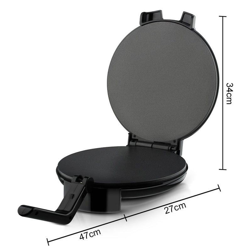 Danoz Kitchen - Electric Roti Maker ,chapati, pizza,tortilla bread maker Double-Sided Heating
