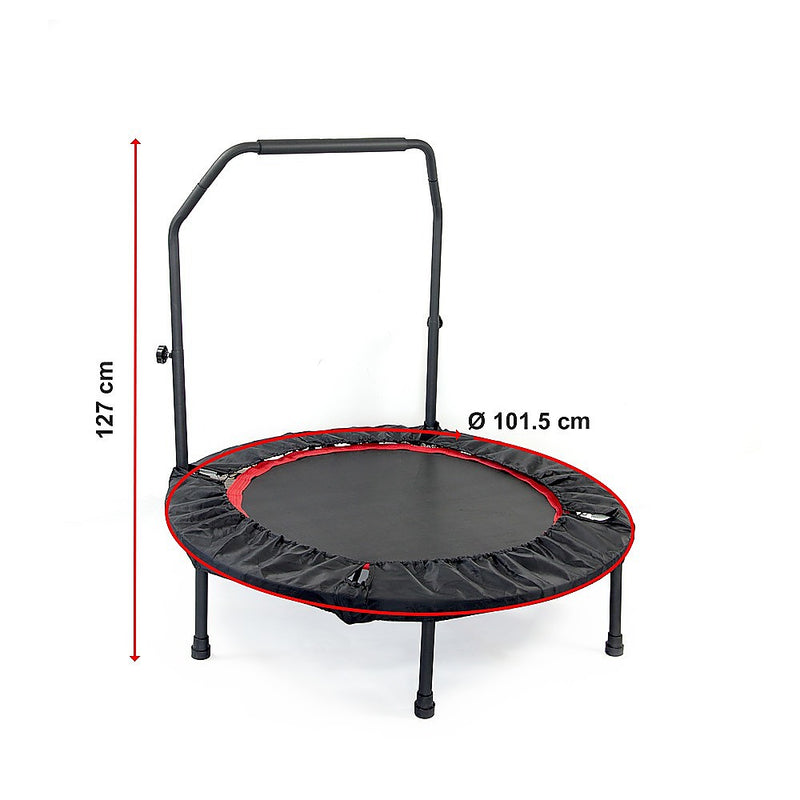 Danoz Fitness - Mini Rebounder Trampoline With Handle Rail - Inc. Delivery