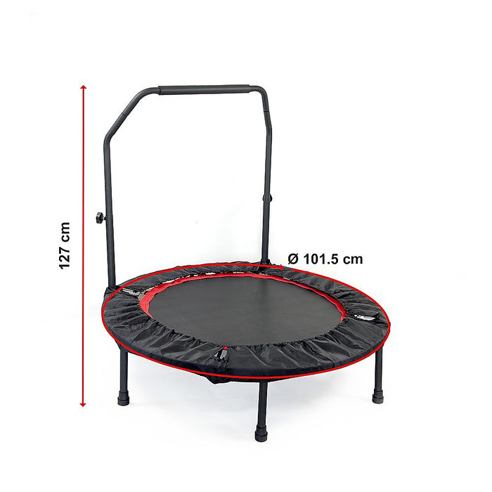 Danoz Fitness - Mini Rebounder Trampoline With Handle Rail - Inc. Delivery