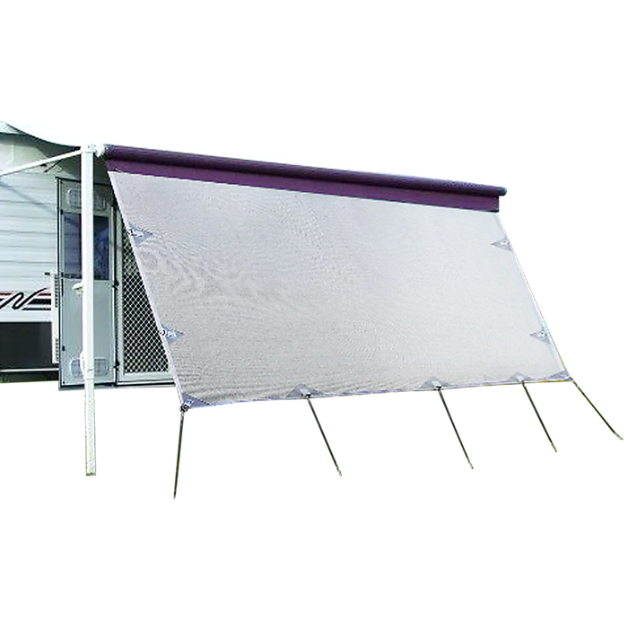 Danoz Outdoors - 4.9m Caravan Privacy Screen Side Sunscreen Sun Shade for 17' Roll Out Awning