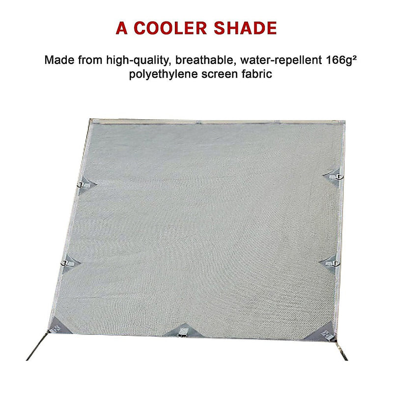 Danoz Direct - Pop Top Caravan Privacy Screen Sun Shade Side Extension 2.1 x 1.8m