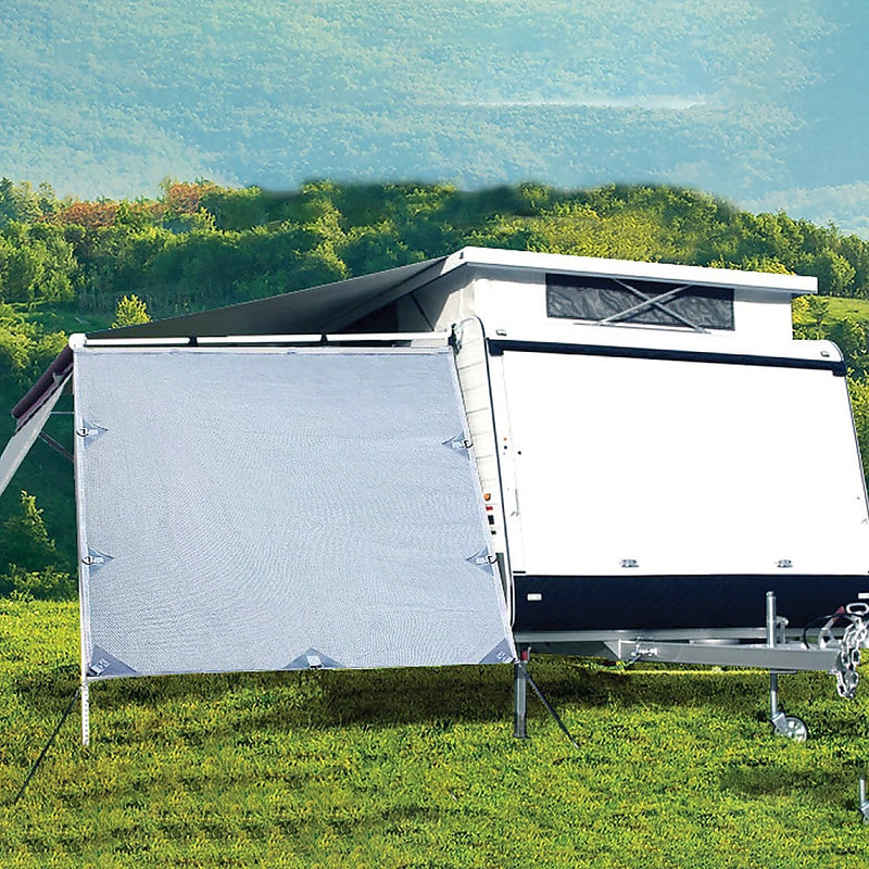 Danoz Direct - Pop Top Caravan Privacy Screen Sun Shade Side Extension 2.1 x 1.8m
