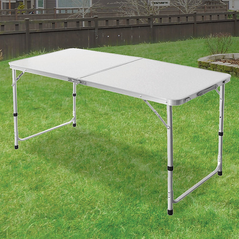 Danoz Direct - Aluminum Folding Table 120cm Portable Indoor Outdoor Picnic Party Camping Tables