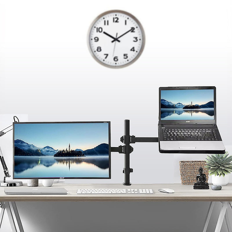 Danoz Smart - Monitor Mount & Laptop and Tablet Shelf Stands Holders Adjustable Workspace Arm