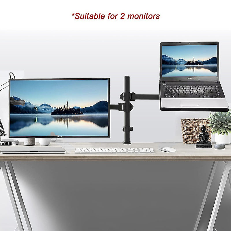 Danoz Smart - Monitor Mount & Laptop and Tablet Shelf Stands Holders Adjustable Workspace Arm