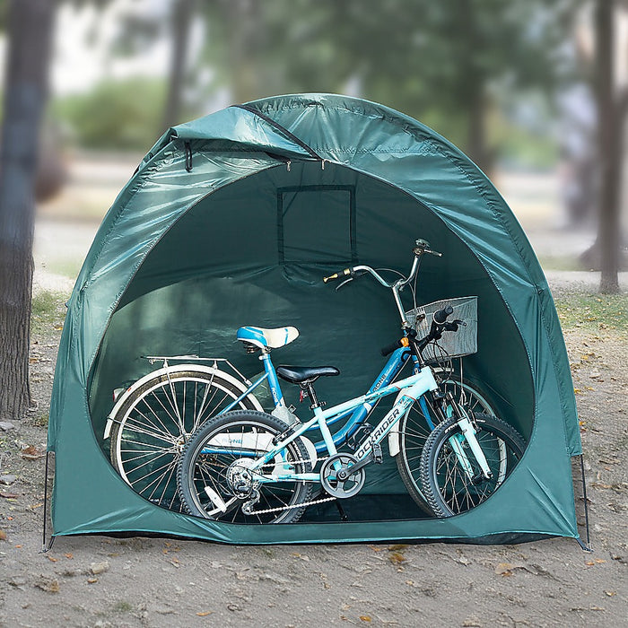 Danoz Camping - Bicycle Shelter Outdoor Bike Cave Garden Bike Storage Shed Tent Travel - Incl. Delivery