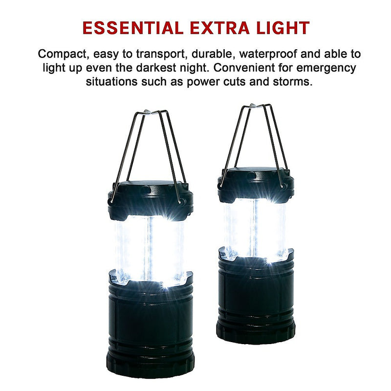 Danoz Direct - LED Camping Lantern, Super Bright Portable 2 Pack