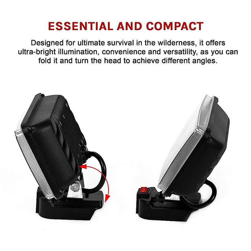 Danoz LED Lights - 7" 18V Li-ion LED Work Light Torch Workshop Flashlights Camping for Makita Battery