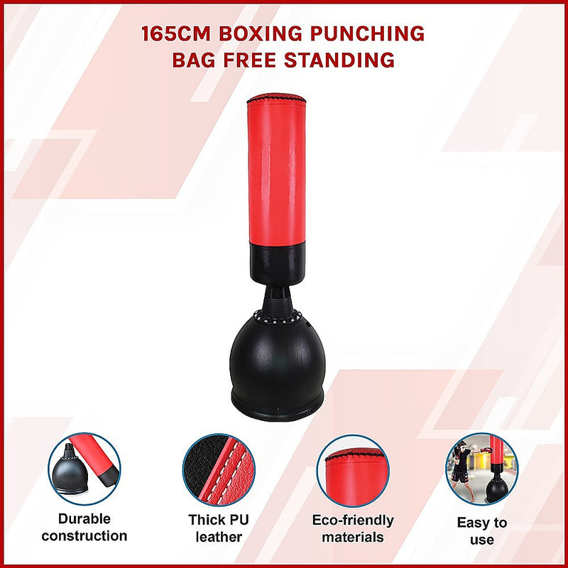 Danoz Fitness - 165CM Boxing Punching Bag Free Standing - Incl. Delivery