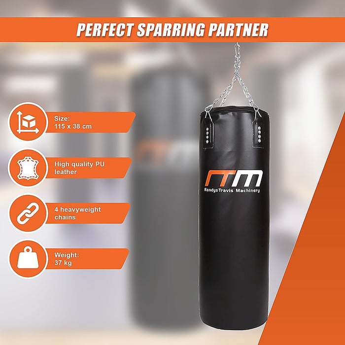 Danoz Fitness - 37kg Boxing Punching Bag Filled Heavy Duty - Incl. Delivery