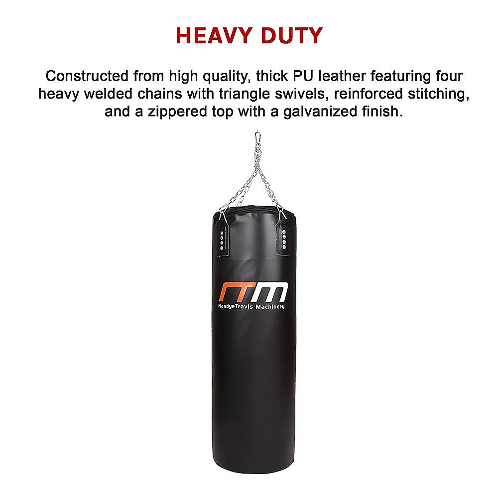 Danoz Fitness - 37kg Boxing Punching Bag Filled Heavy Duty - Incl