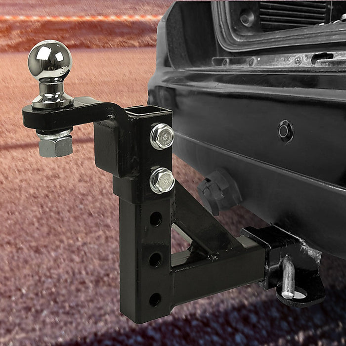 Danoz Cars - Adjustable Tow Bar Tongue Hitch 50mm Ball Towbar Drop Trailer Caravan 4WD- Incl. Delivery