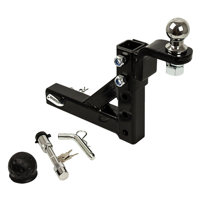 Danoz Cars - Adjustable Tow Bar Tongue Hitch 50mm Ball Towbar Drop Trailer Caravan 4WD- Incl. Delivery