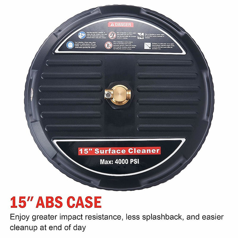 Danoz Cleaning - 4000 PSI 44CM Pressure Washer Surface Cleaner with 2 Extension Wands Incl. Delivery