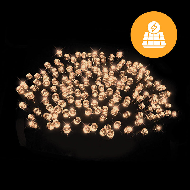 Danoz Xmas - Solar Fairy Lights 1000 LEDs available in 3 Colors - Warm White