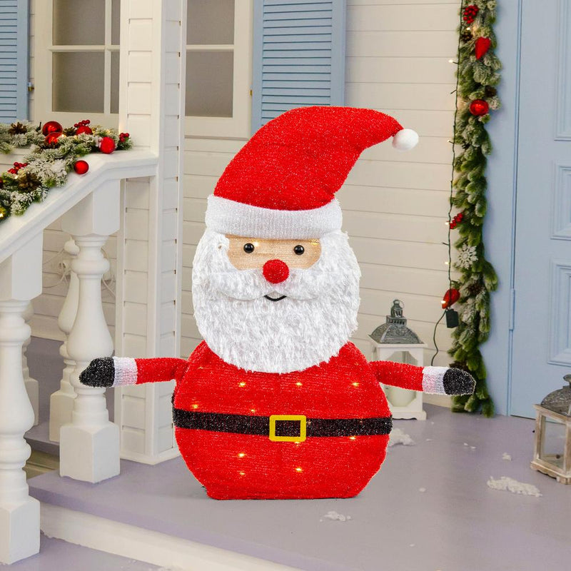 Danoz Xmas - LED Collapsible Tinsel Santa 70cm Twinkling