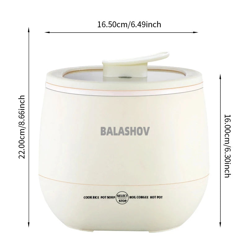 Danoz Appliances - NNEOBA 1.8L Multifunctional Electric Mini Rice Cooker