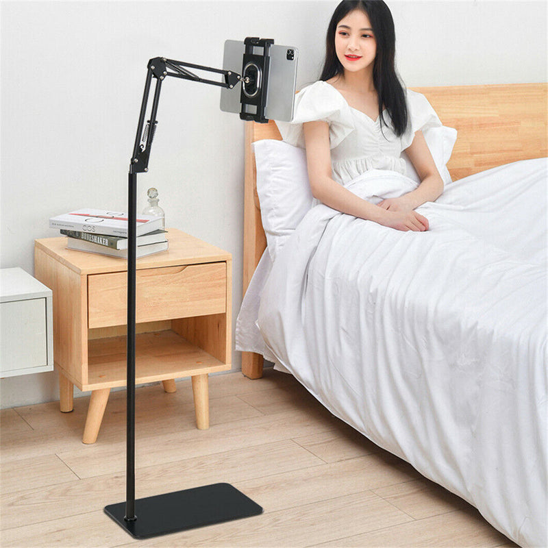 📱 Danoz TechSmart | 360° Flexible Tablet & Phone Floor Stand | 27.5–55" Adjustable Height | Fits 4.7–12.9" Devices | No Tools Needed ✨