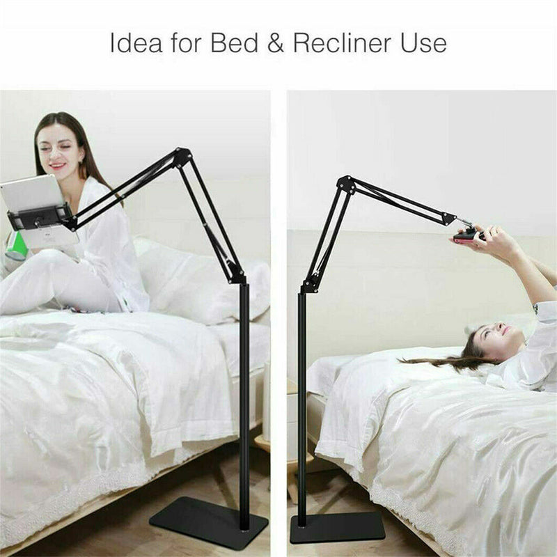 📱 Danoz TechSmart | 360° Flexible Tablet & Phone Floor Stand | 27.5–55" Adjustable Height | Fits 4.7–12.9" Devices | No Tools Needed ✨