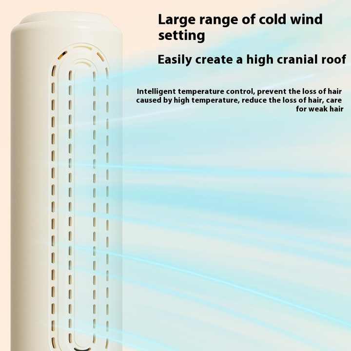 Danoz Beauty - Purple Portable USB Rechargeable Cold Wind Ionic Hair Straightening Brush, Multi-Functional Hair Straightener and Curler, Lightweight and Travel-Friendly