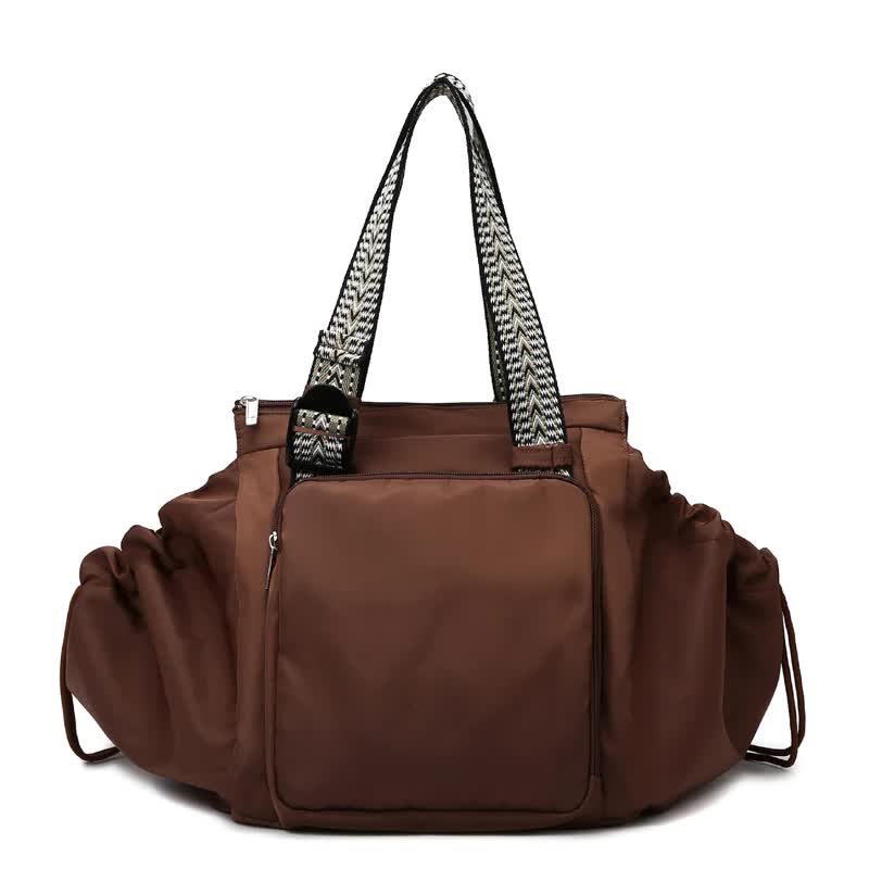 Danoz Fashion - Brown Convertible Multifunctional Baby Cradle Travel Bag - Women's Backpack, Shoulder Bag, Mummy Bag with Expandable Storage