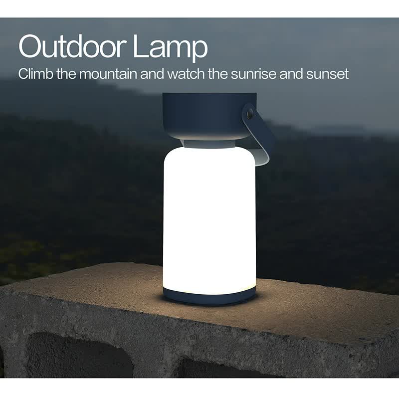 Danoz Camping - Blue USB Rechargeable Portable Camping Lantern - Lightweight LED Tent Light with Handle